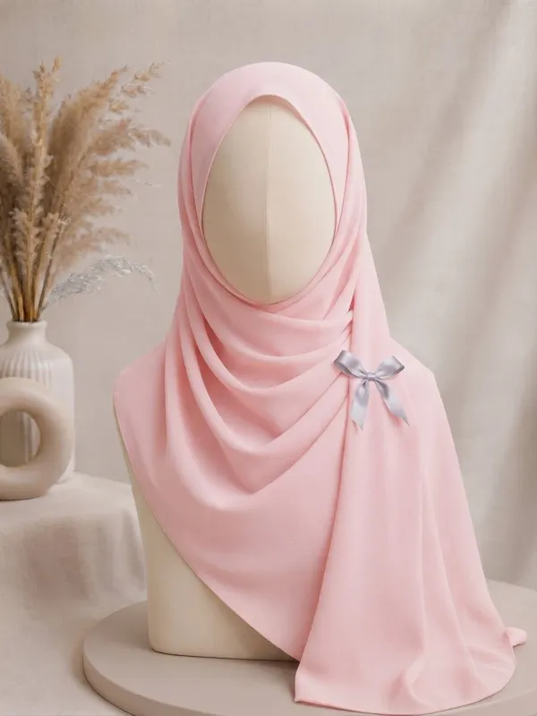 Baby Pink Premium Georgette Hijab