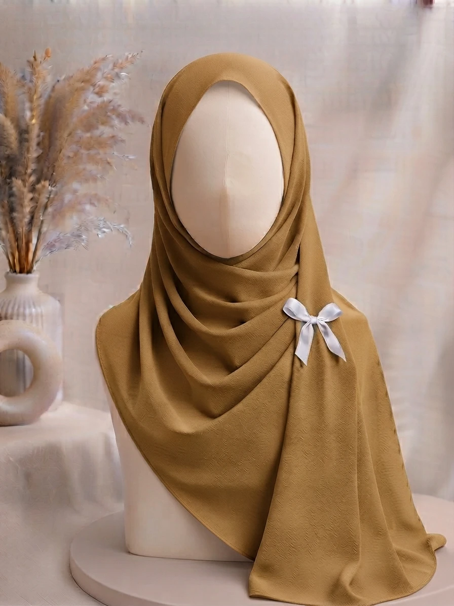 Camel Brown Premium Georgette Hijab - Image 1