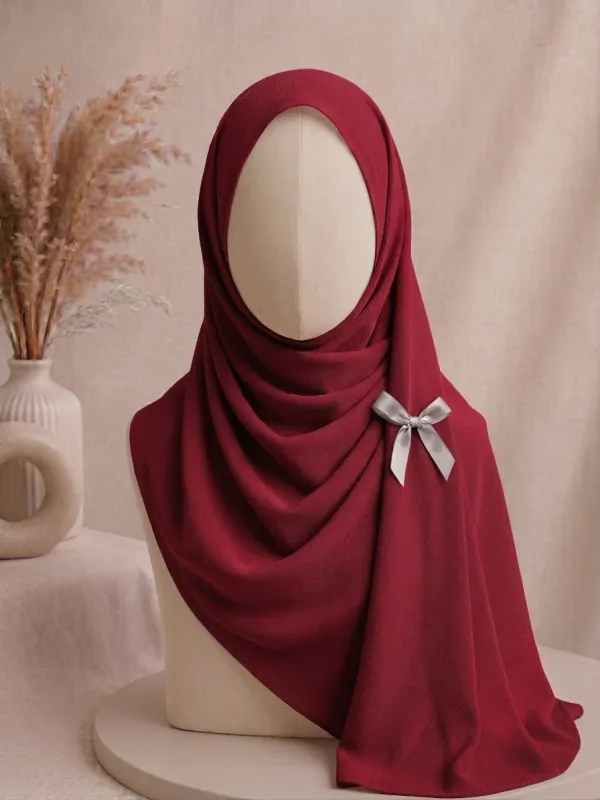 Crimson Red Premium Georgette Hijab