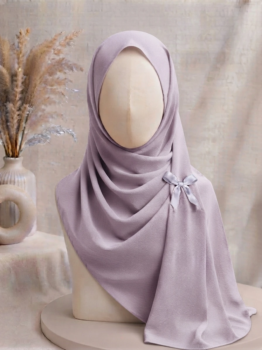 Dusty Lavender Premium Georgette Hijab - Image 1